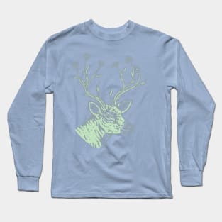 Deer head art Long Sleeve T-Shirt